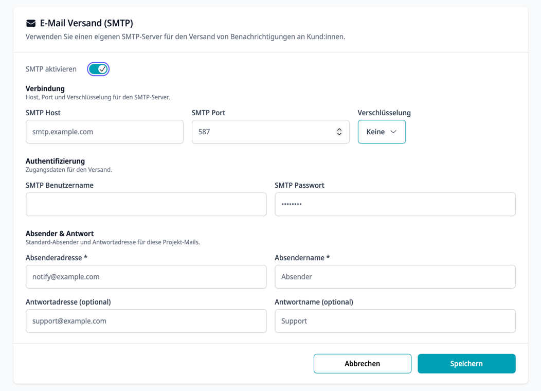Eigener SMTP-Server